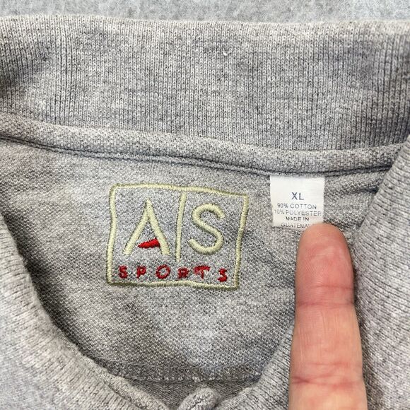 Tennessee Volunteers AS SPORTS Polo Mens XL X-Large Gray Orange VTG Y2K Golf - Picture 4 of 9